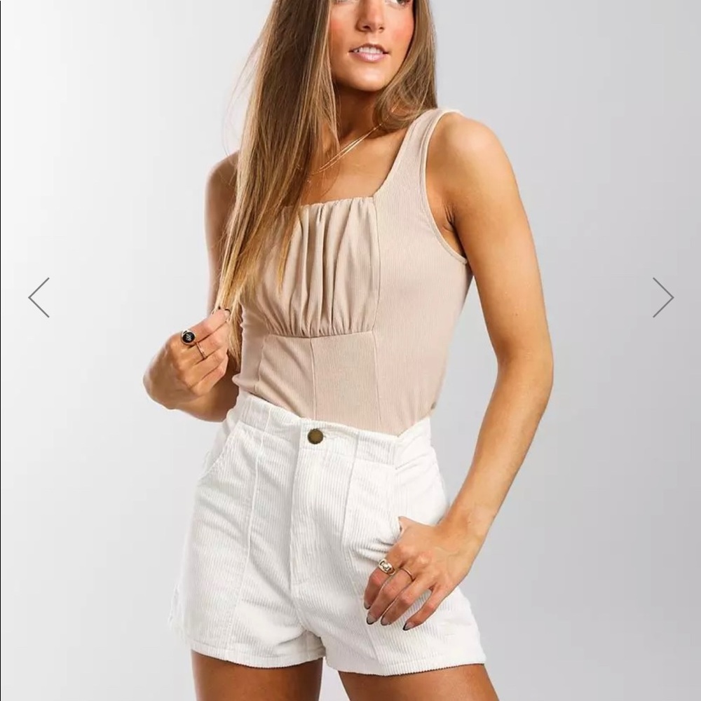 Pleated Puff Tank Top
